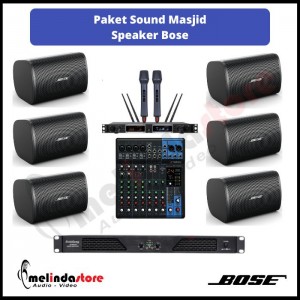 Paket Sound System Masjid Indoor Speaker Bose DM3SE | 6 Speaker